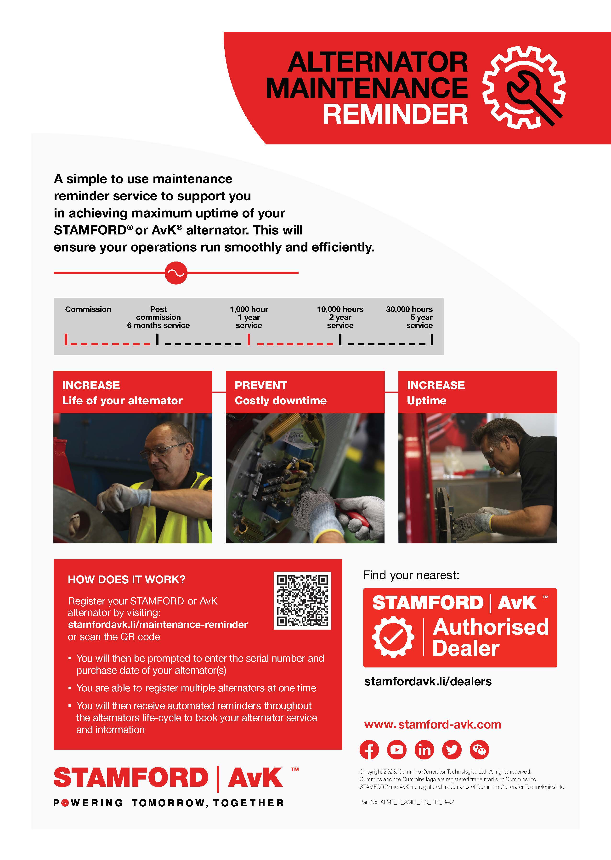 STAMFORD | AvK Alternator Maintenance Reminder Service